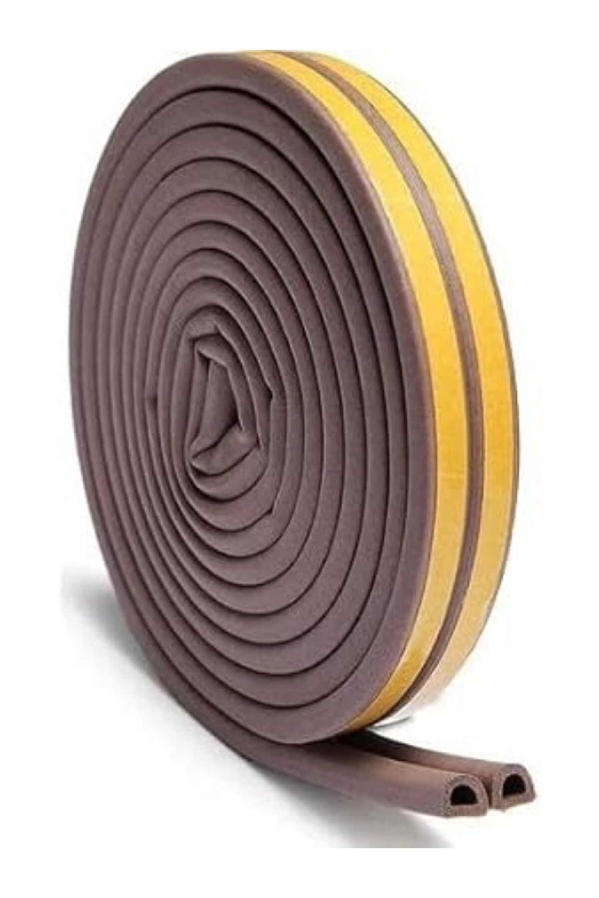 ShopZum Kapı Pencere Bandı Izolasyon 2.80 Cm*2 (5.60 METRE) (KAHVERENGİ)