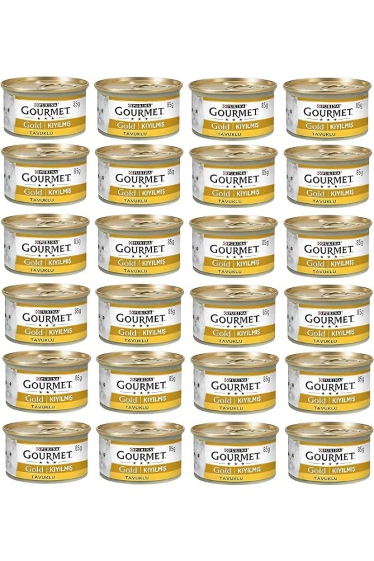 ShopZum Gourmet Gold Kıyılmış Tavuklu Yaş Kedi Maması 85 Gr X 24 Adet