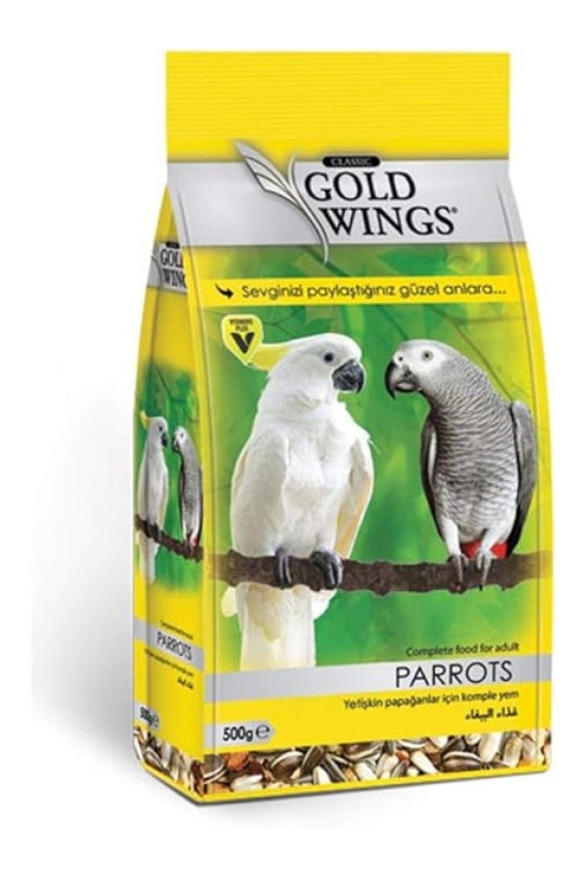 ShopZum Gold Wings Classic Papağan Yemi, 500 G