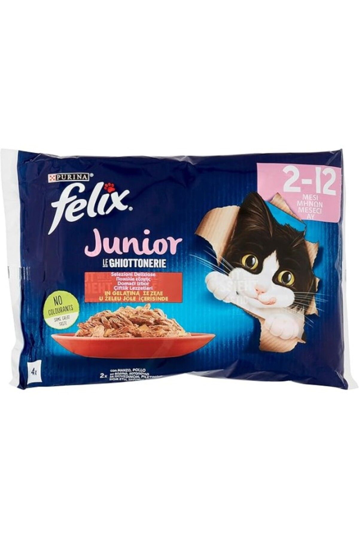 ShopZum Felix Junior Yavru Yaş Kedi Maması 85gr 4lü