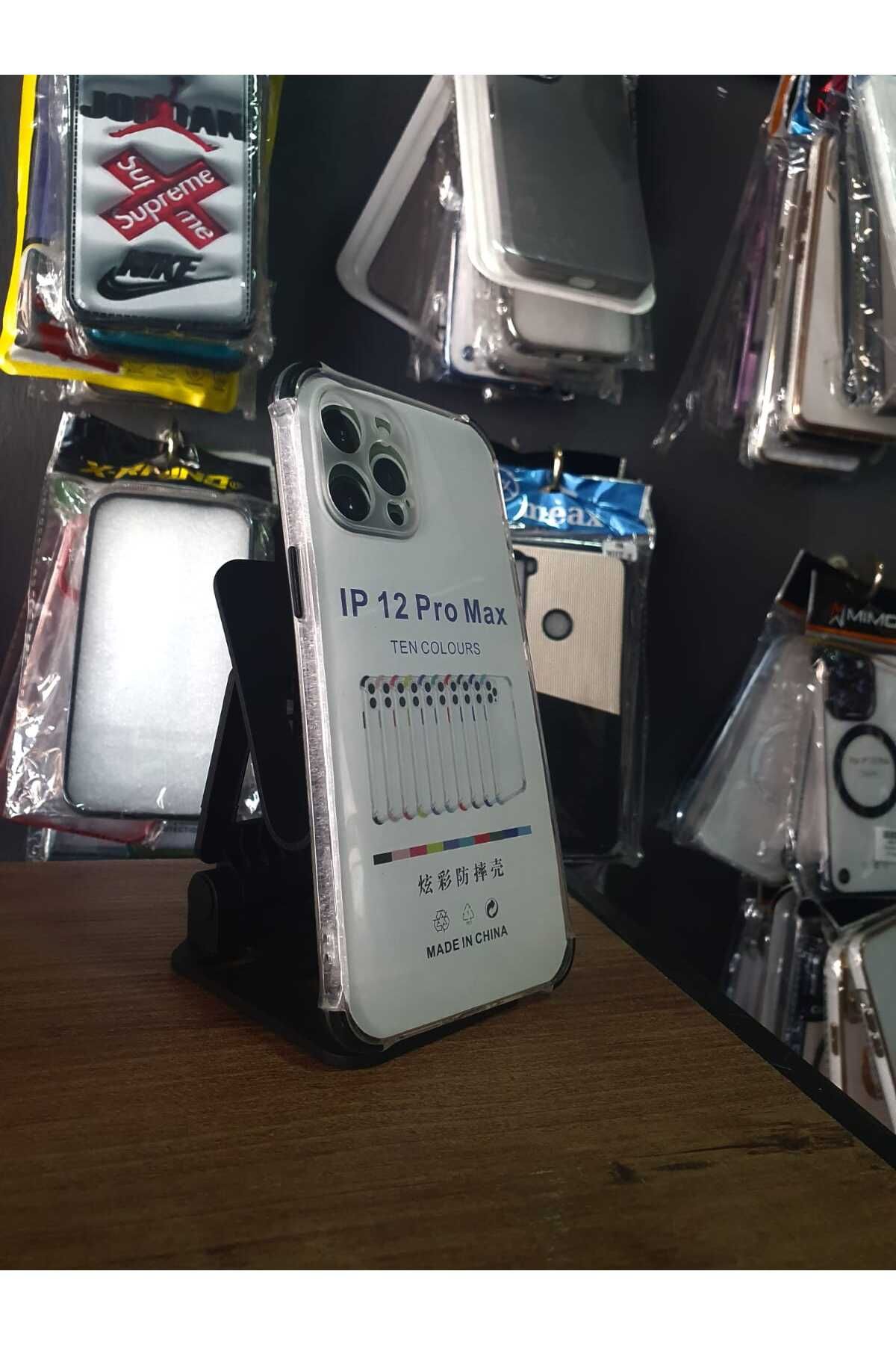 shop İPHONE 12 PRO MAX KILIF KENAR DESENLİ