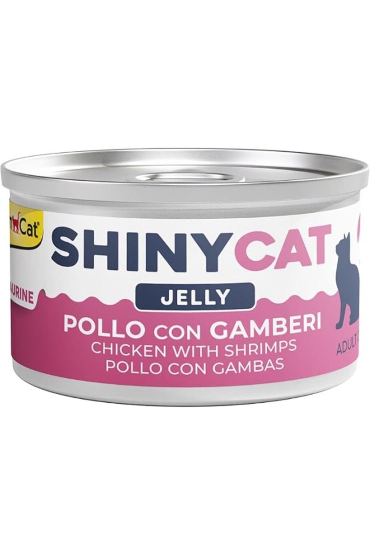 ShopZum Gimcat Shinycat Konserve Kedi Maması - Tavuklu Karidesli 70Gr