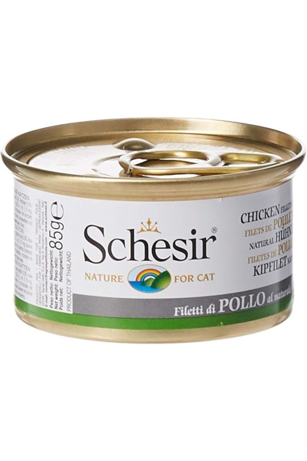 ShopZum Schesir Yetişkin Kedi Konservesi 85 gr Tavuk Etli