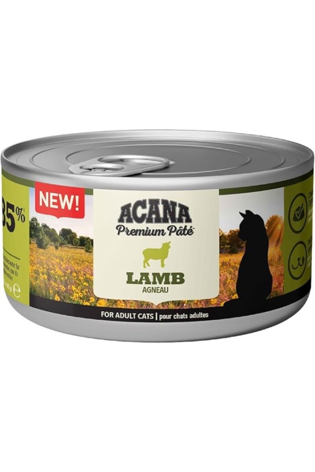 ShopZum Acana Premium Pate (EZME) Konserve Yaş Kedi Maması, Kuzu Etli, 85 G, 24&apos;lü