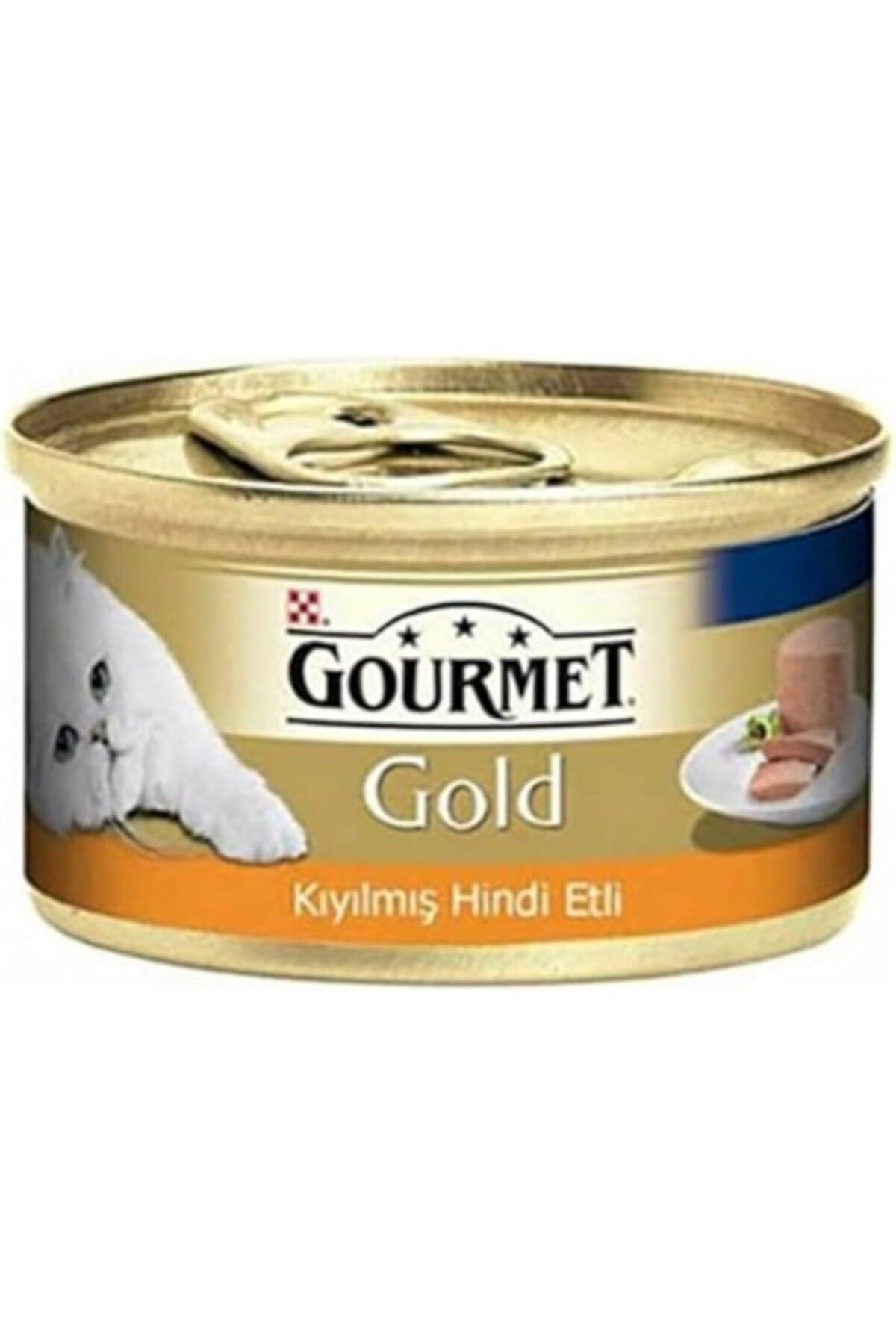 ShopZum Gourmet Gold Kıyılmış Hindili Yaş Kedi Maması, Yetişkin, 85 G