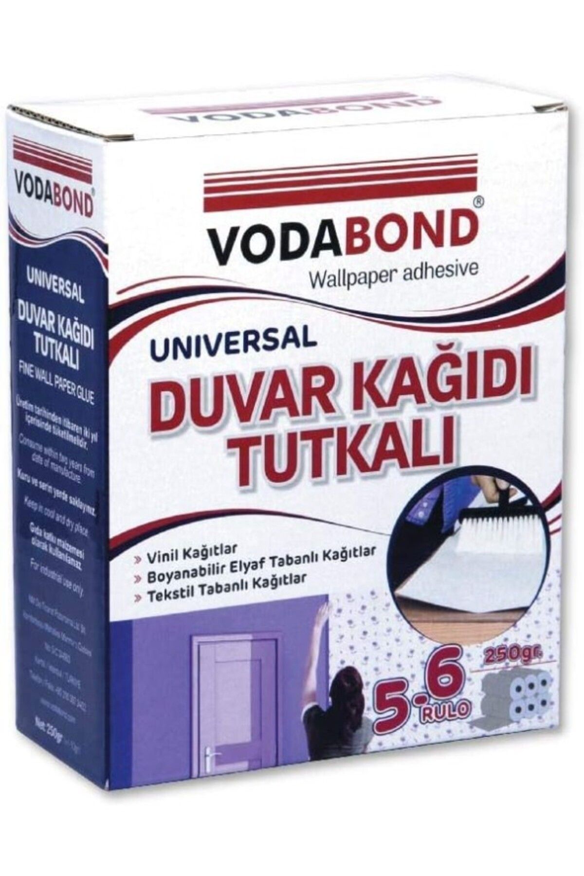 ShopZum Vodabond 53.03.045 Duvar Kağıdı Tutkalı, 250G, Beyaz