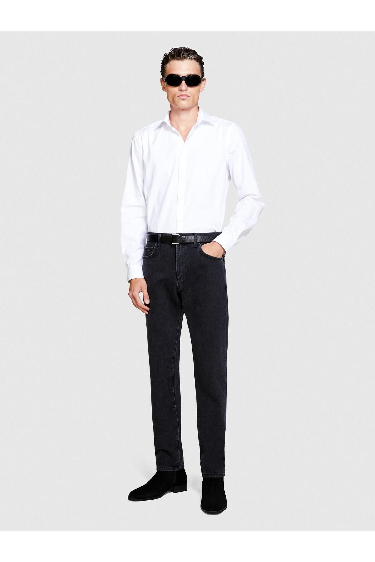 Sisley %100 Koton Arkası Pileli Oxford Gömlek Erkek Renkli Gömlek - 323A5ELCSQ02E