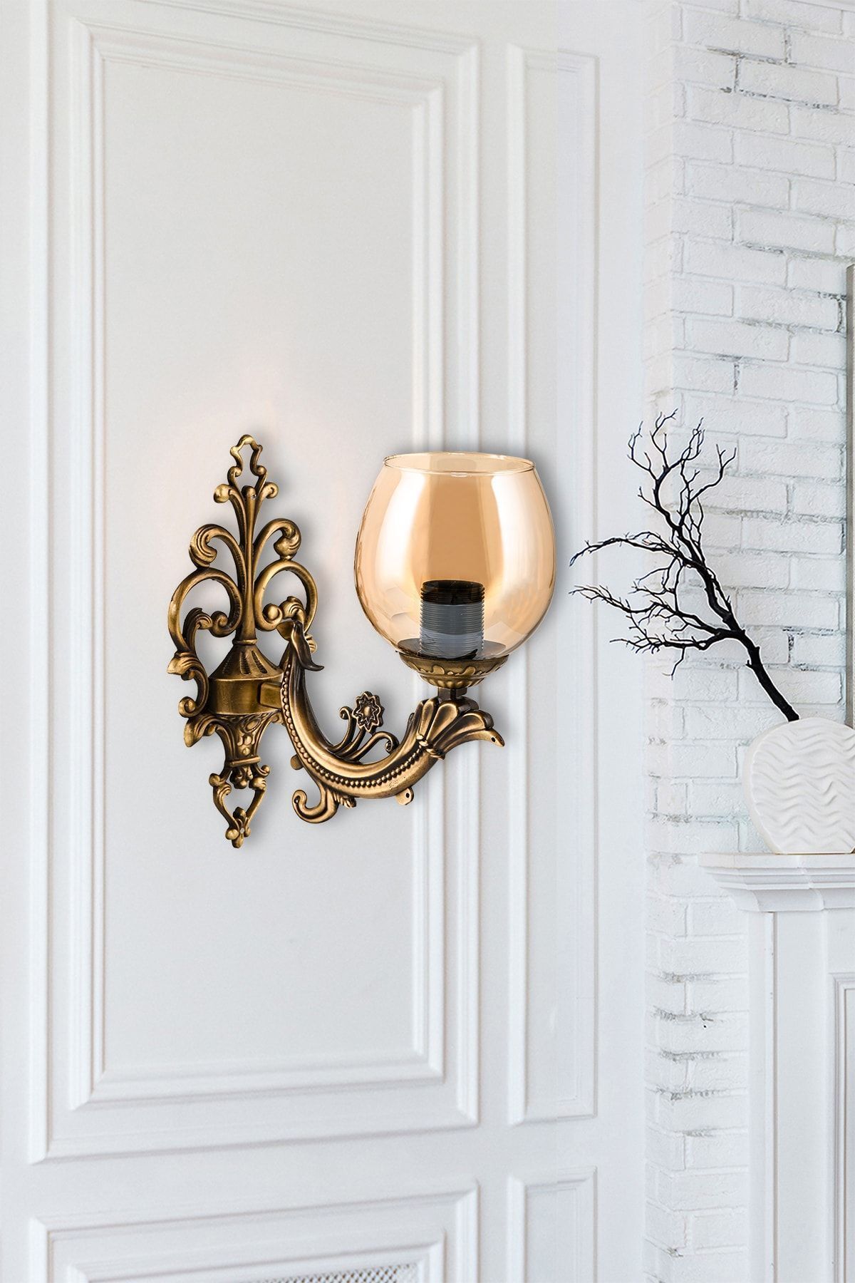 DEDE TEKLİ SAVA APLİK ESKİTME BAL CAMLI