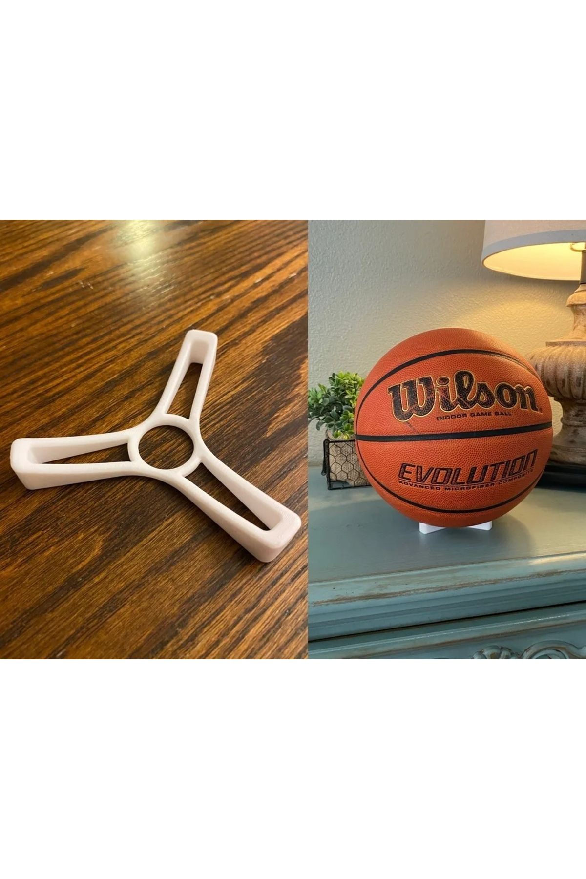 Cypnova Mini Basketbol Topu Standı – Şık ve Stabil Top Sergileme Aparatı