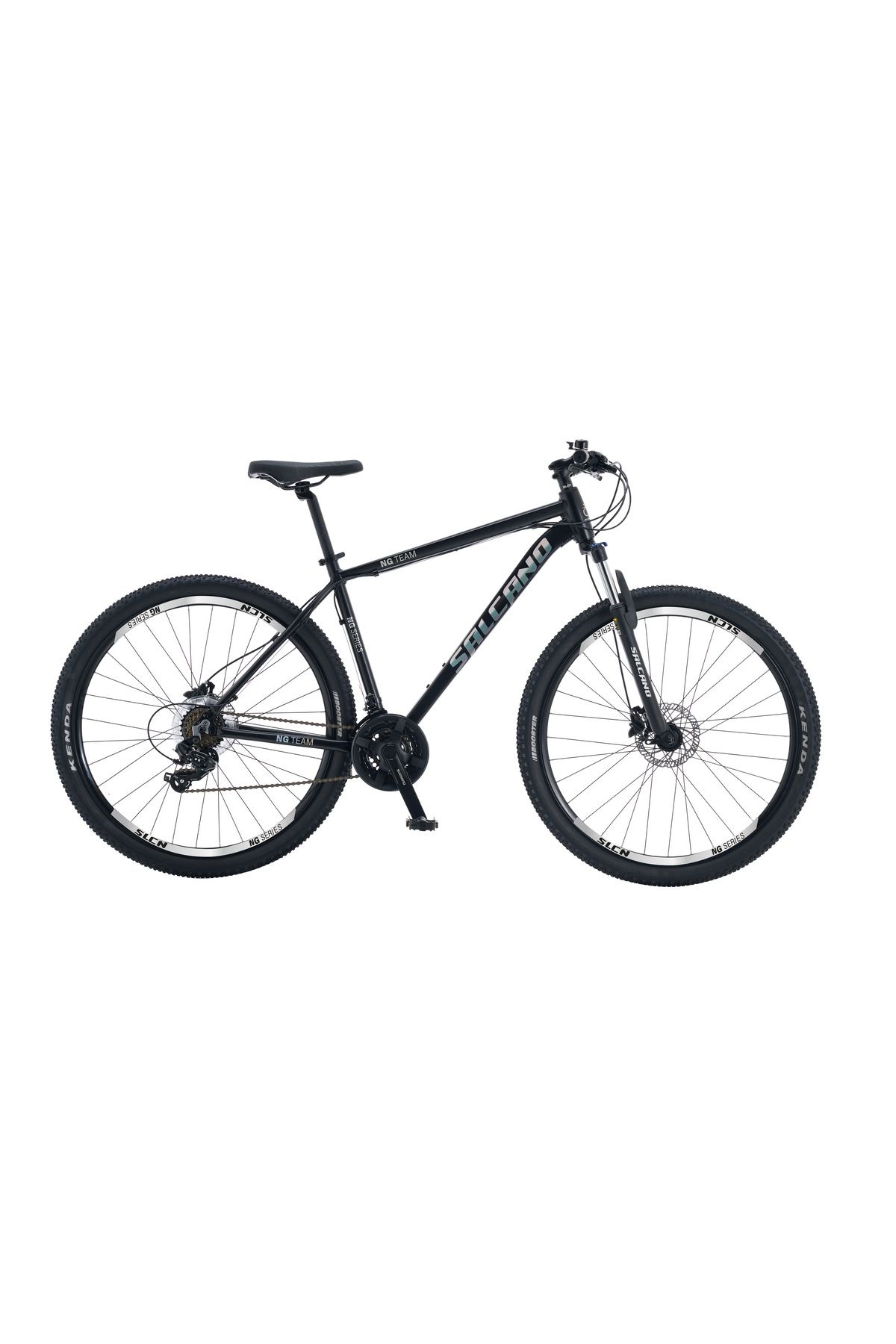 Salcano TEAM 200 29 Jant HD Hidrolik Disk Fren Full Shimano 21 Vites Dağ Bisikleti 21" siyah gümüş