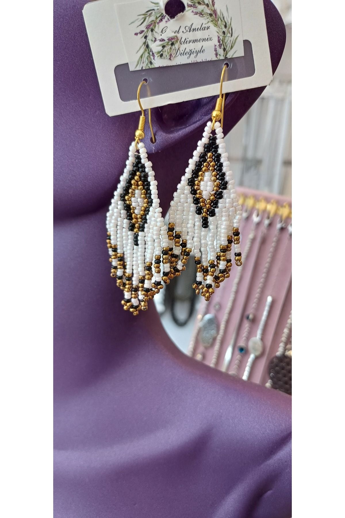 Jewerly Kadın boncuklu küpe