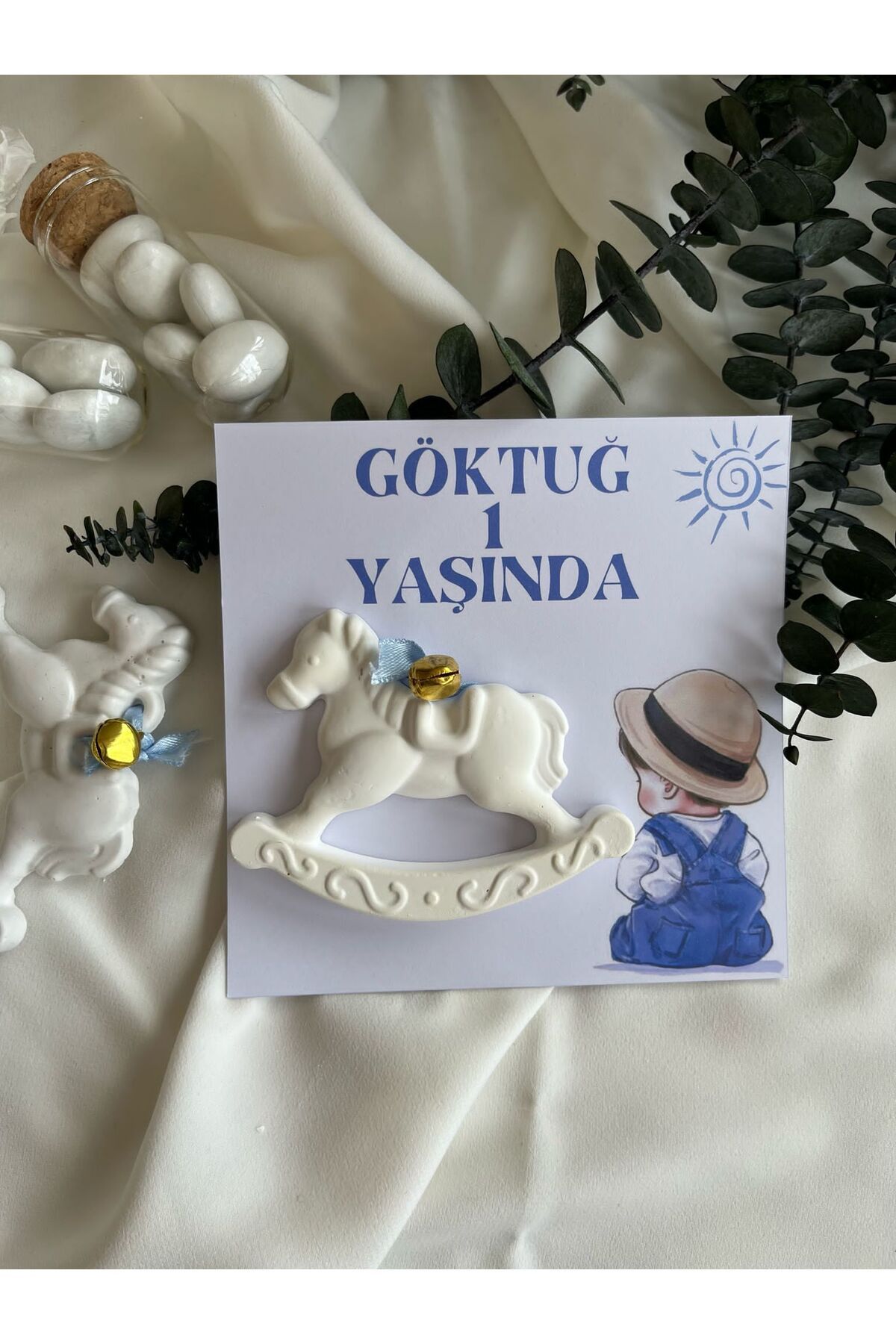 CEA Bebek Hediyeliği - (15 ADET) Kartlı Sallanan At Magneti