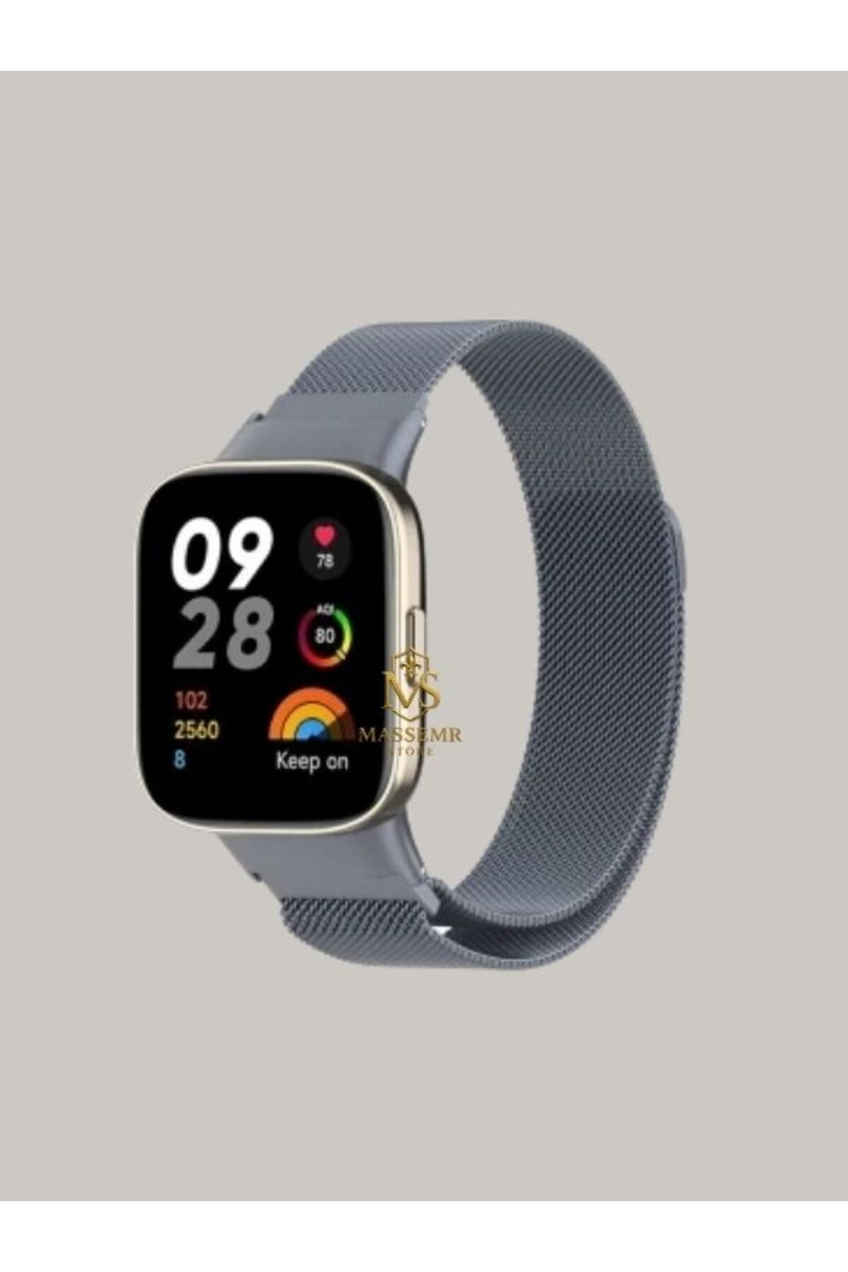 Massemr Xiaomi Redmi Watch 3 Uyumlu Metal Mıknatıslı Akıllı Saat Kordonu – Şık ve Ayarlanabilir