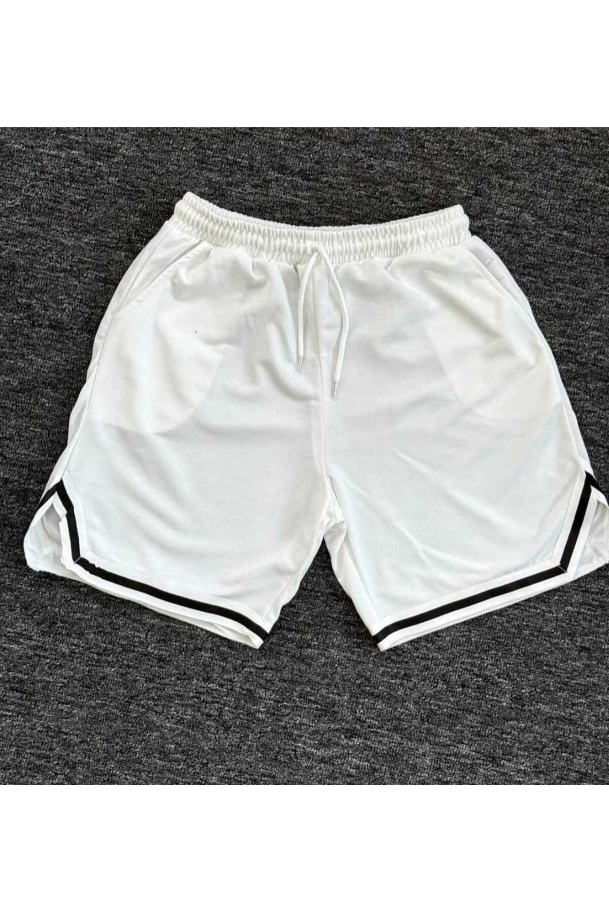DWN WEAR Yazlık Pamuklu yan Cepli Beli Lastikli Şort