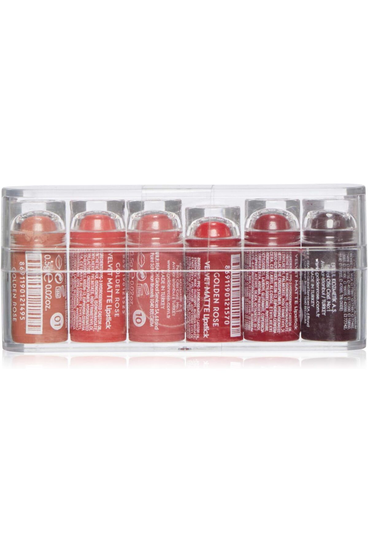 Golden Rose Velvet Lipstick Ruj 6'lı Mini 1 Adet (1 x 6 Adet)
