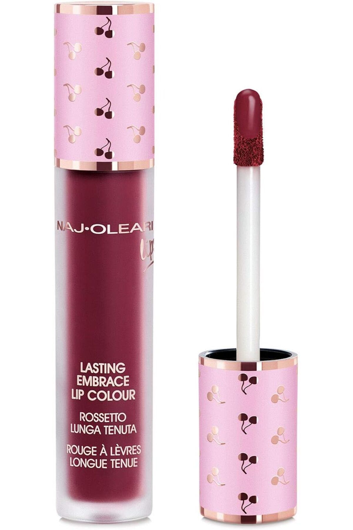 NAJ OLEARI Lasting Embrace 10 Mat Metalik Görünümlü, Uzun Süre Kalıcı Likit Ruj
