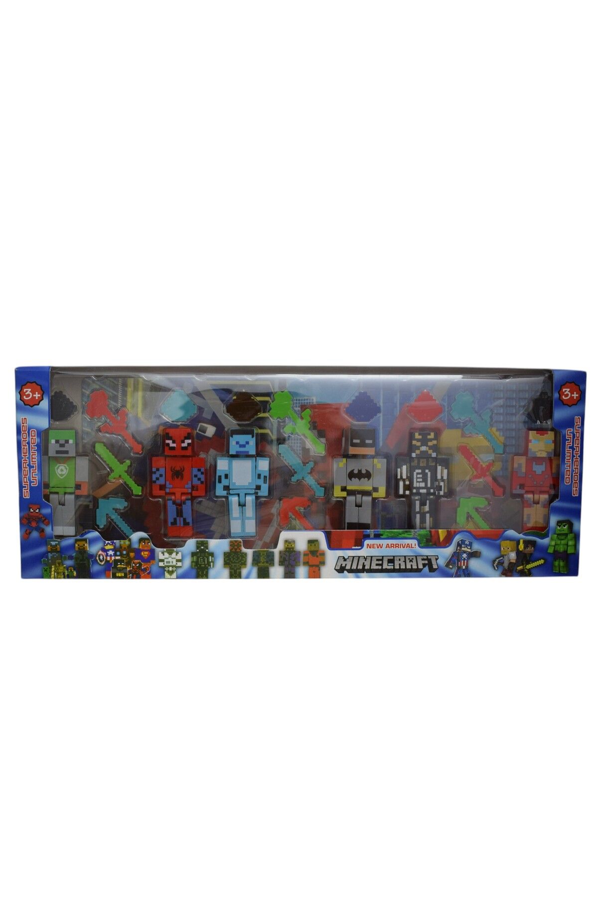 ferman's home 6'lı Minecraft Oyuncak Figür Minecraft Avengers Oyuncak Seti