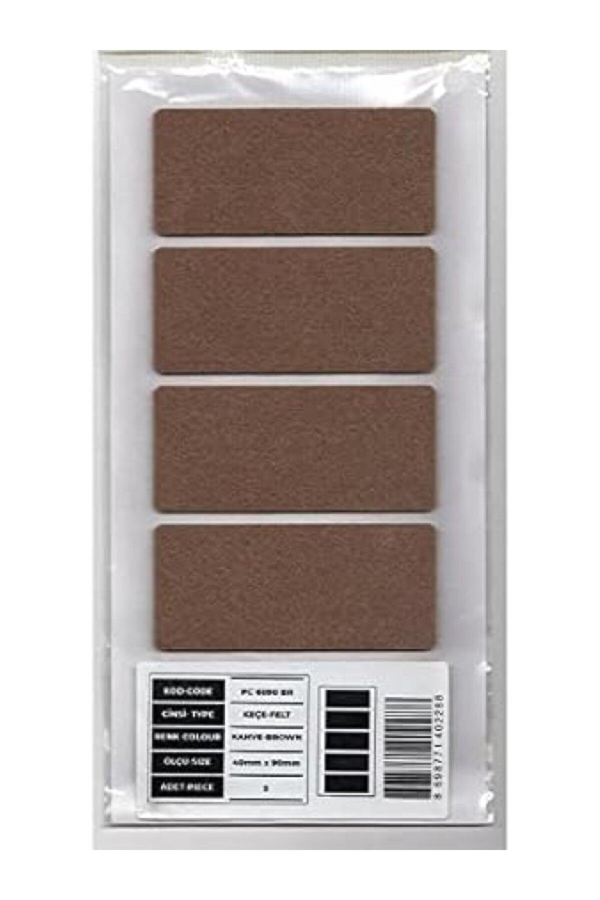 ShopZum Gürçay Mobilya Altı Zemin Koruyucu Keçe 45 * 90Mm