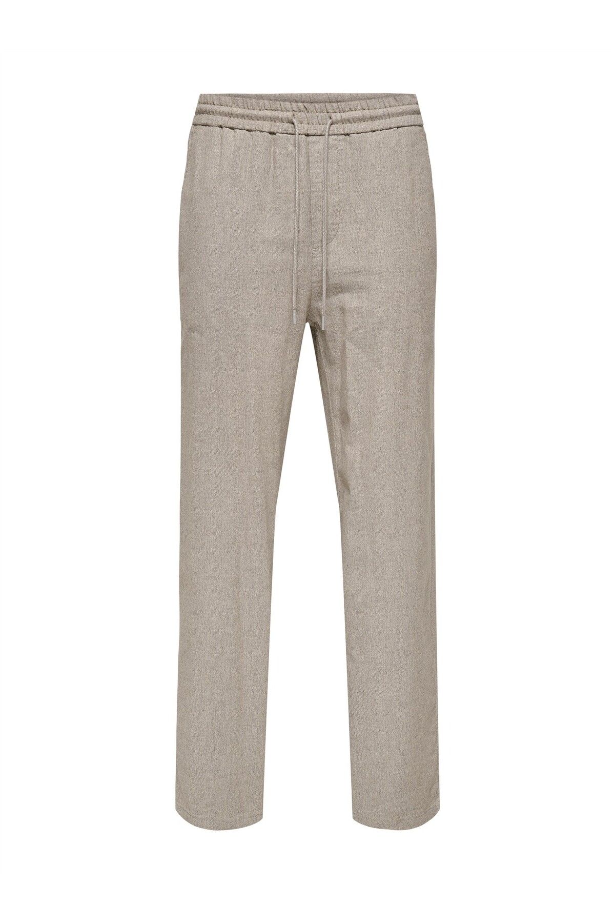 Only & Sons ONSSINUS LOOSE LINEN 0245 PANT Erkek Bej Pantolon - OS22031578