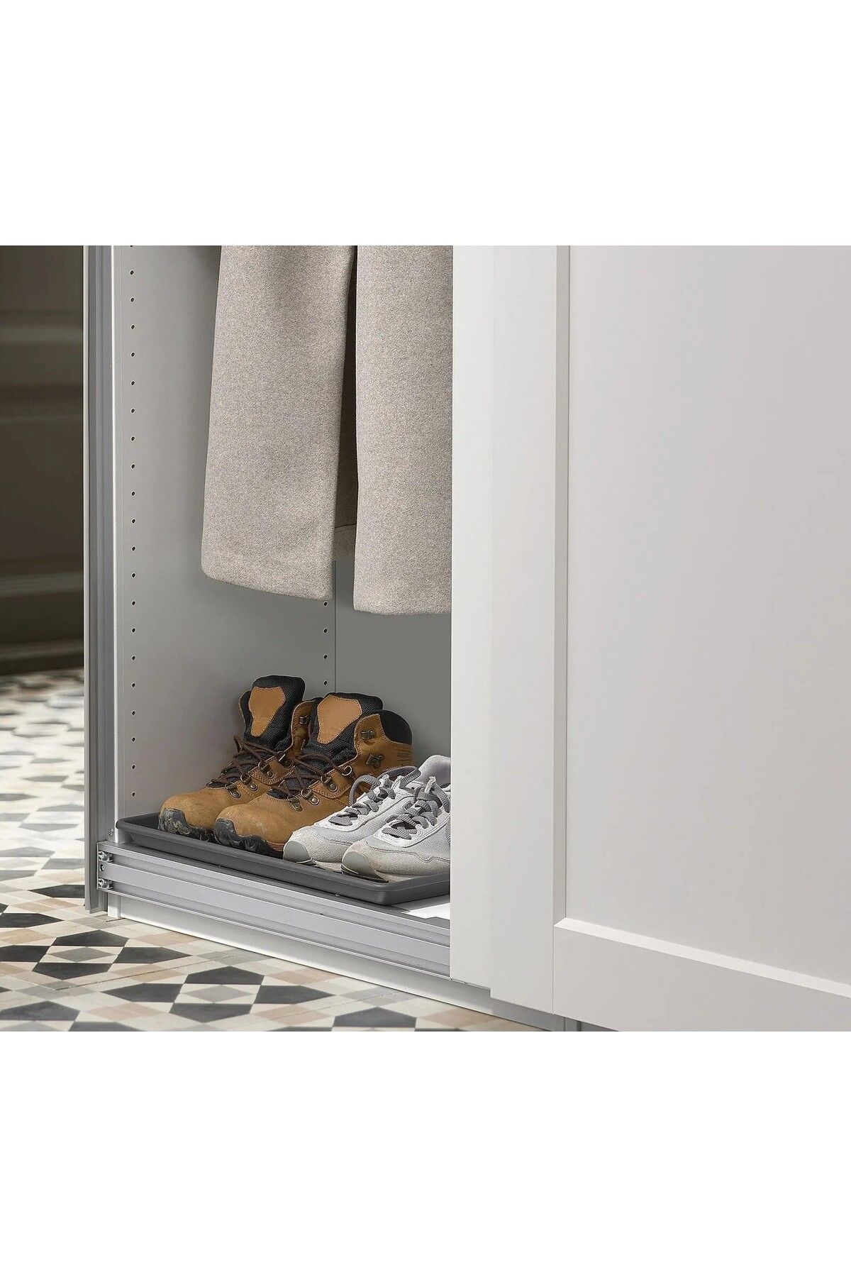 IKEA QUİCK 2 Adet Dolap İçi Ayakkabı Tepsisi 46x35 Cm İkea 2'li Set Plastik Ayakkabı Düzenleme Kutusu