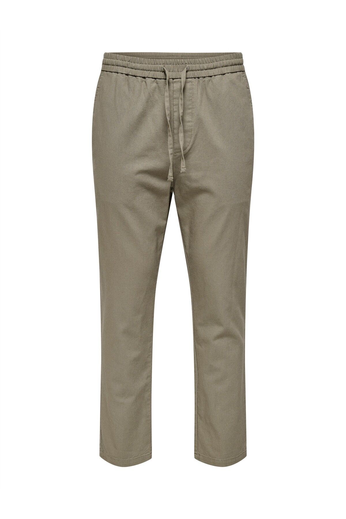 Only & Sons ONSLINUS CROP 0007 COT LIN PNT NOOS Erkek Gri Eşofman Altı - 22024966