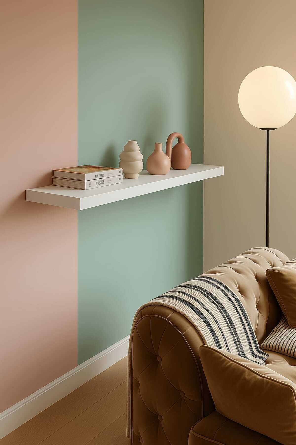 yankı-byeg 80*18 Cm Mat Beyaz Mdf Uçan Duvar Rafı Gizli Bağlantı Kitaplık