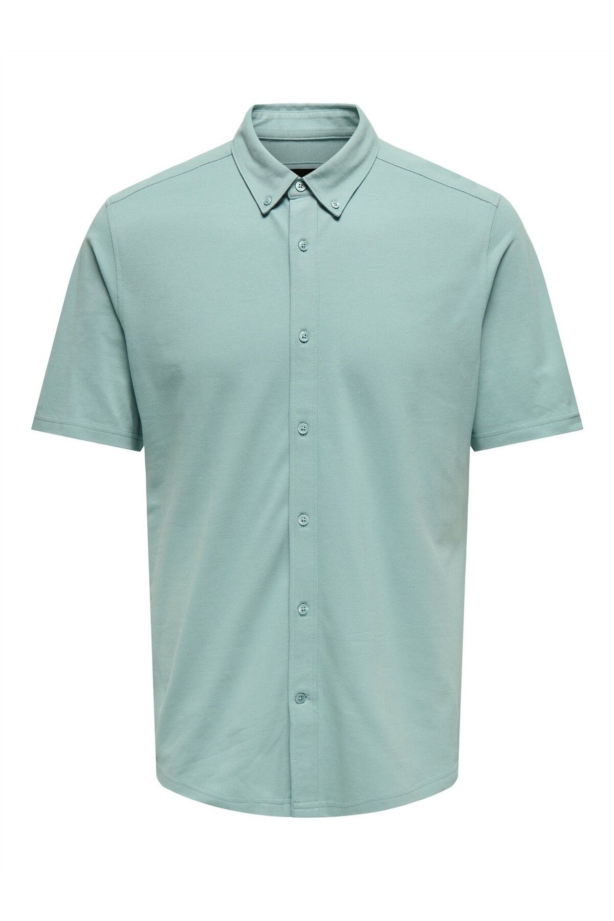 Only & Sons ONSTARP SLIM PIQUE BTN DOWN SS SHIRT Erkek Mavi KK Gömlek - 22026106