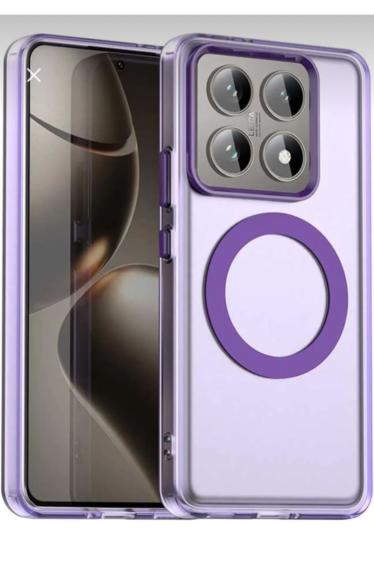 BerTech MED Xiaomi Mi 14t Pro Kılıf Kamera Çıkıntılı Mat Magsafe Özellikli Kenarları Renkli Sert Kapak
