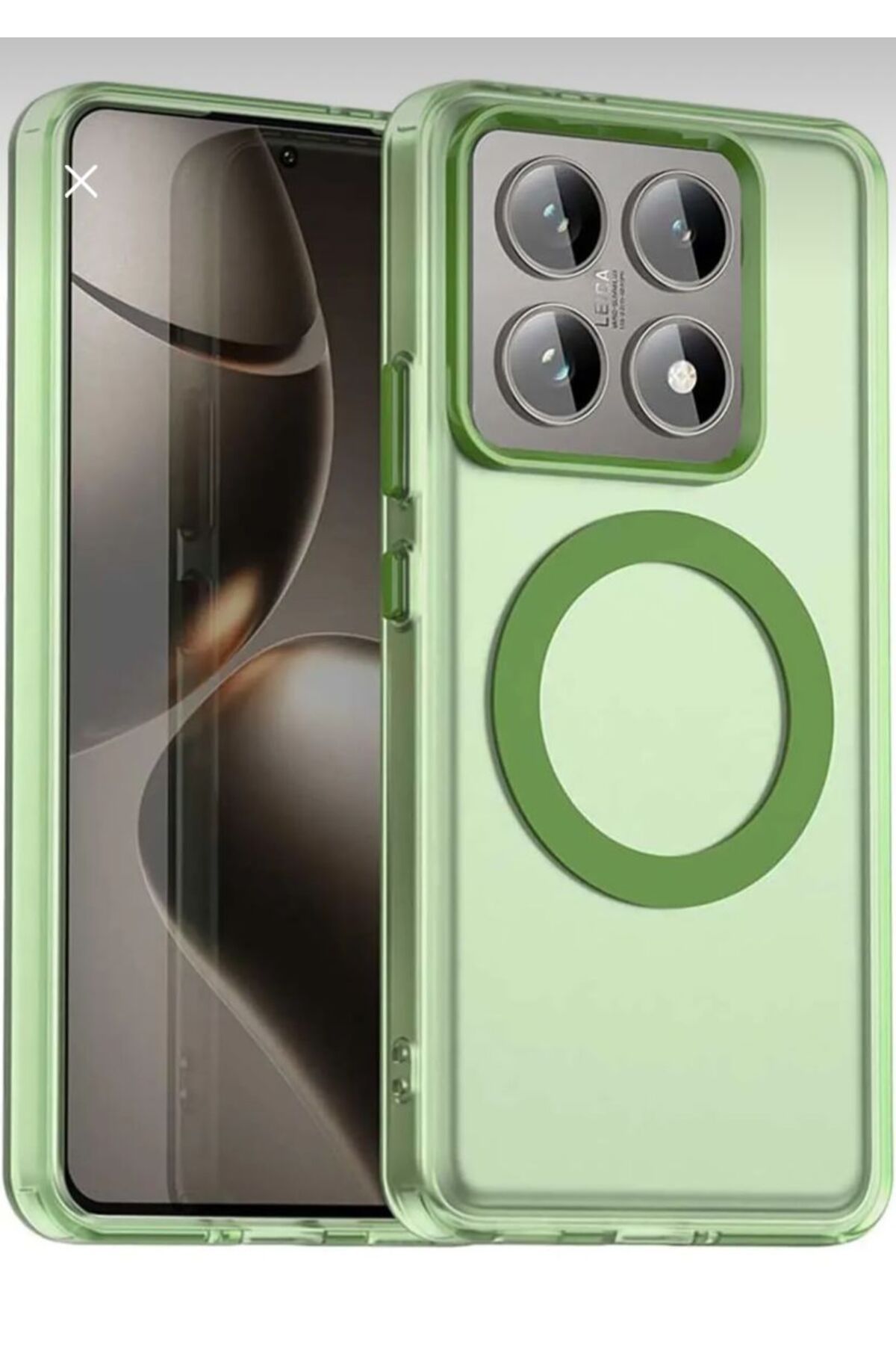BerTech MED Xiaomi Mi 14t Kılıf Kamera Çıkıntılı Mat Magsafe Özellikli Kenarları Renkli Sert Kapak