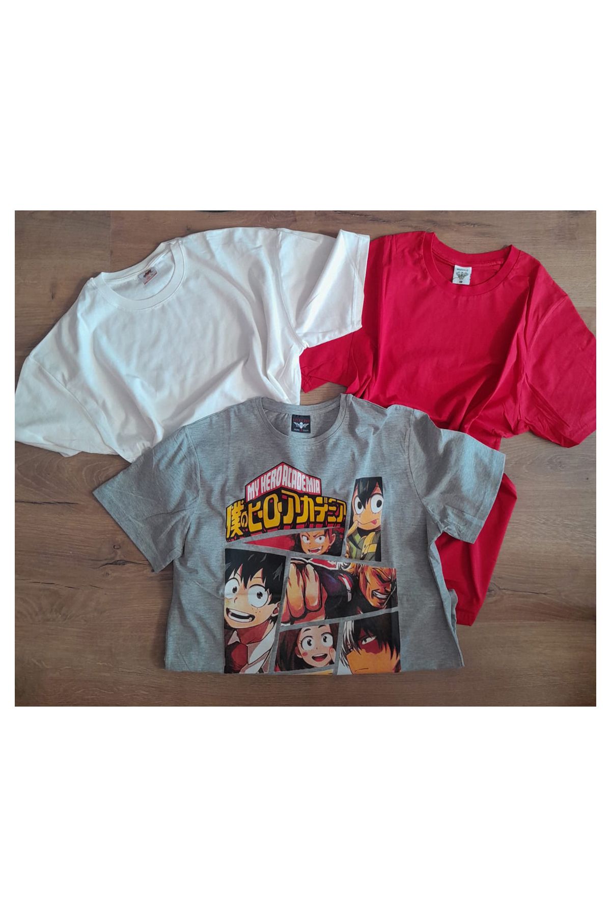 TakeTshirt Üçlü Paket Large Beden Unisex Tişört