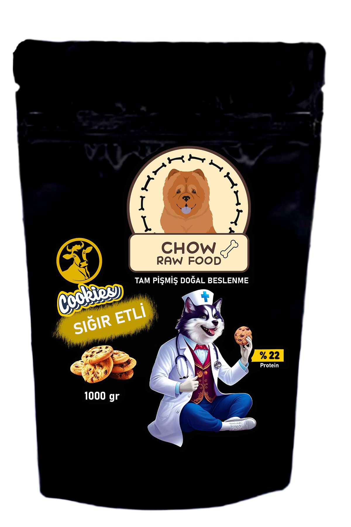 Chow 3 Kg Cookie Series Sığır Etli Köpek Maması Tam Pişmiş Doğal Mama