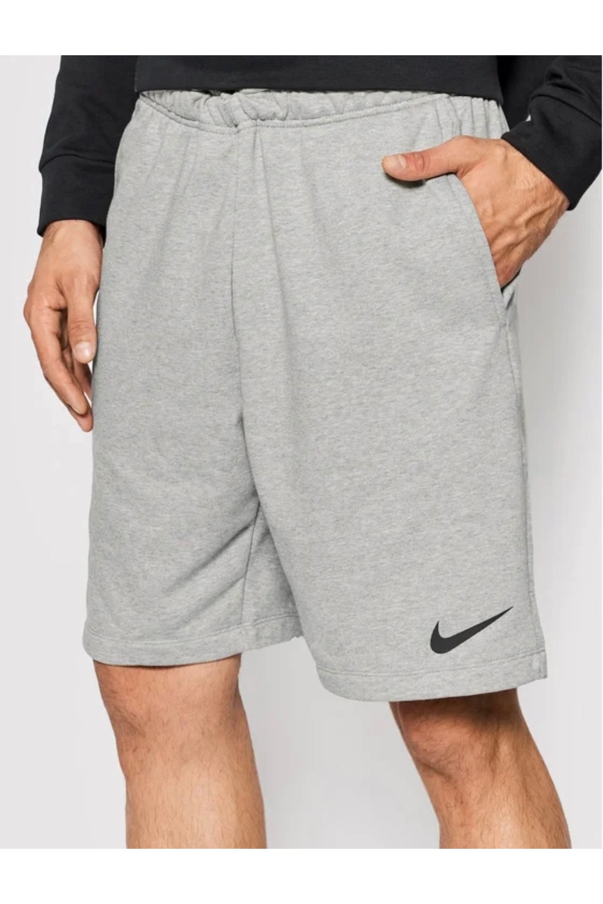Nike Men's Dri-Fit Fleece Gri Erkek Şort