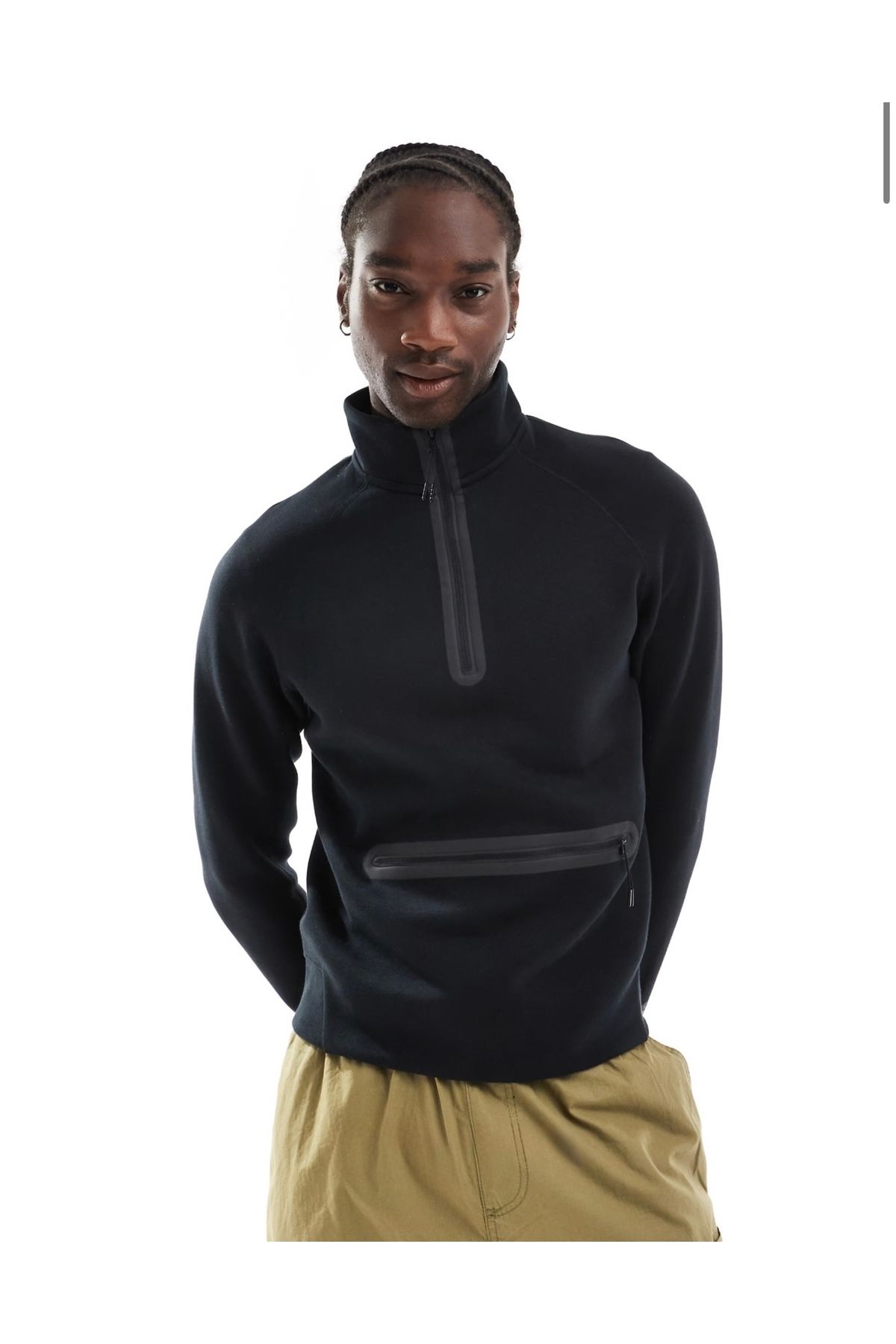 Nike Men's Sportswear Tech Fleece Half-Zip Siyah Erkek Sweatshirt