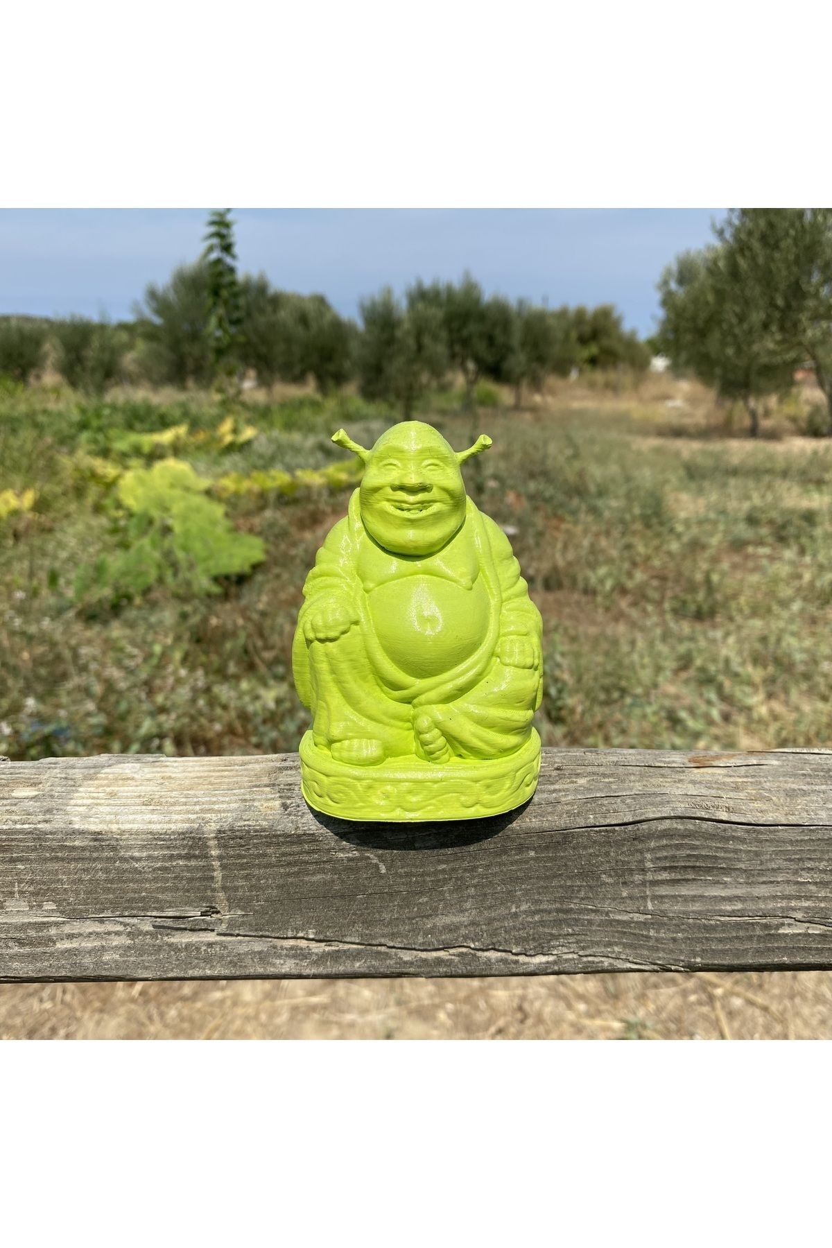 SerenityHaven Shrek Buddha Komik Dekorasyon 10 Cm