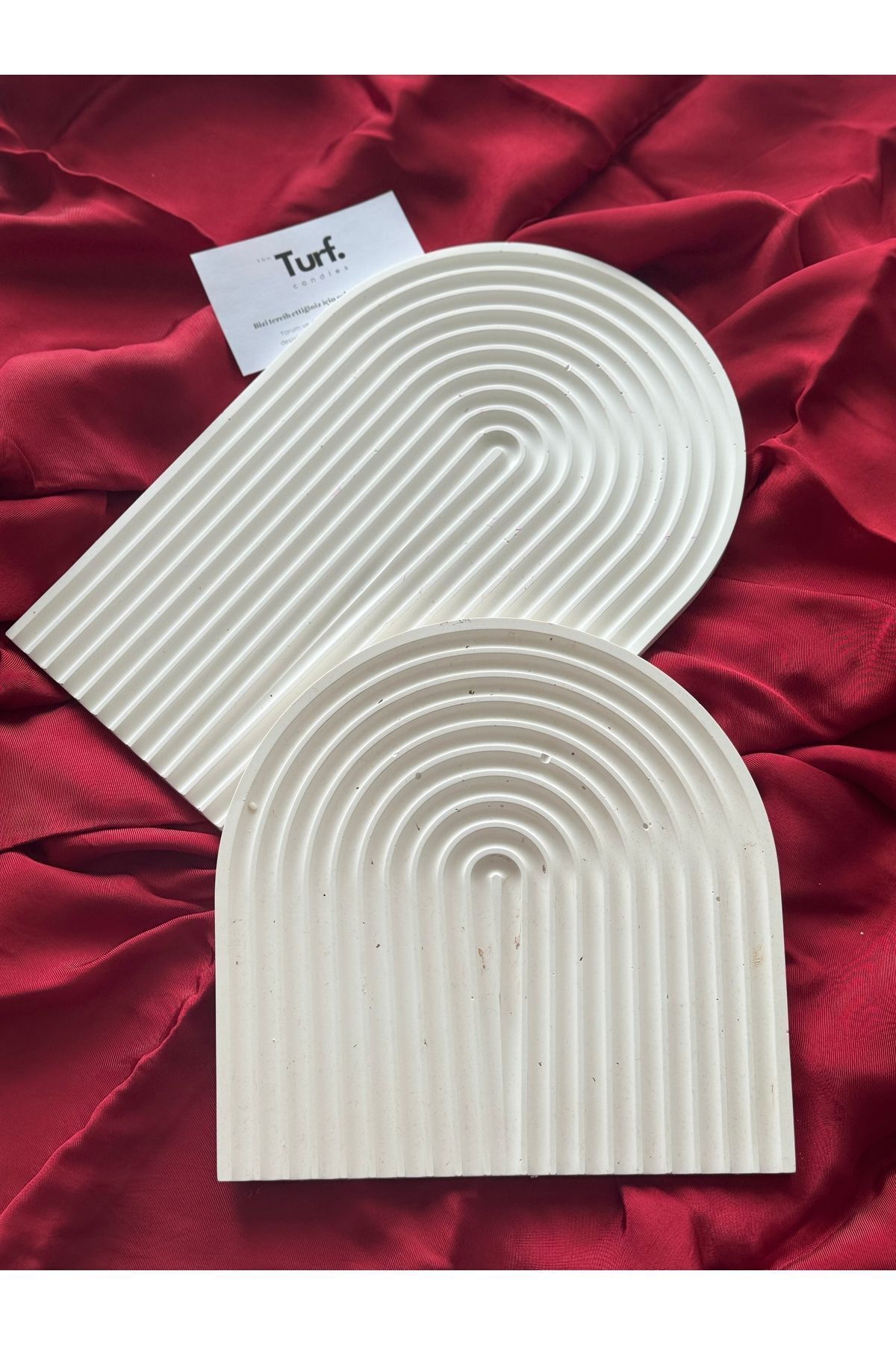 SerenityHaven İskandinav Dekoratif Altlık 2’li Set, Sunumluk
