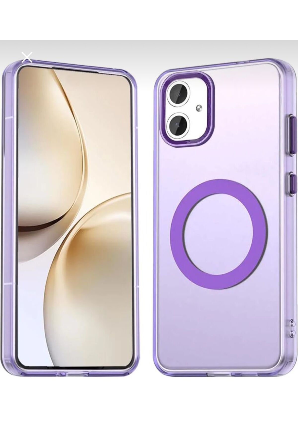 BerTech MED Samsung Galaxy A06 Kılıf Kamera Çıkıntılı Mat Magsafe Özellikli Kenarları Renkli Premium Sert Kapak