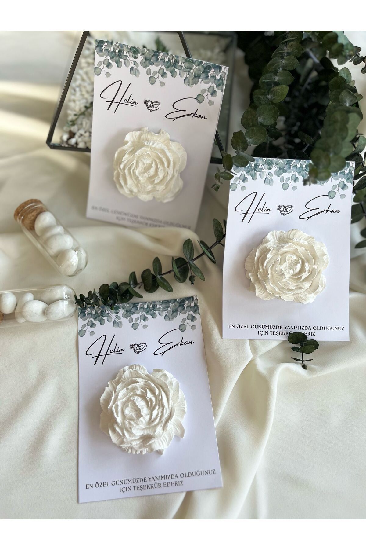 CEA Kartlı Çiçekli Mıknatıs Özel Gün Hatırası (15 ADET) Söz, Nişan, Nikah