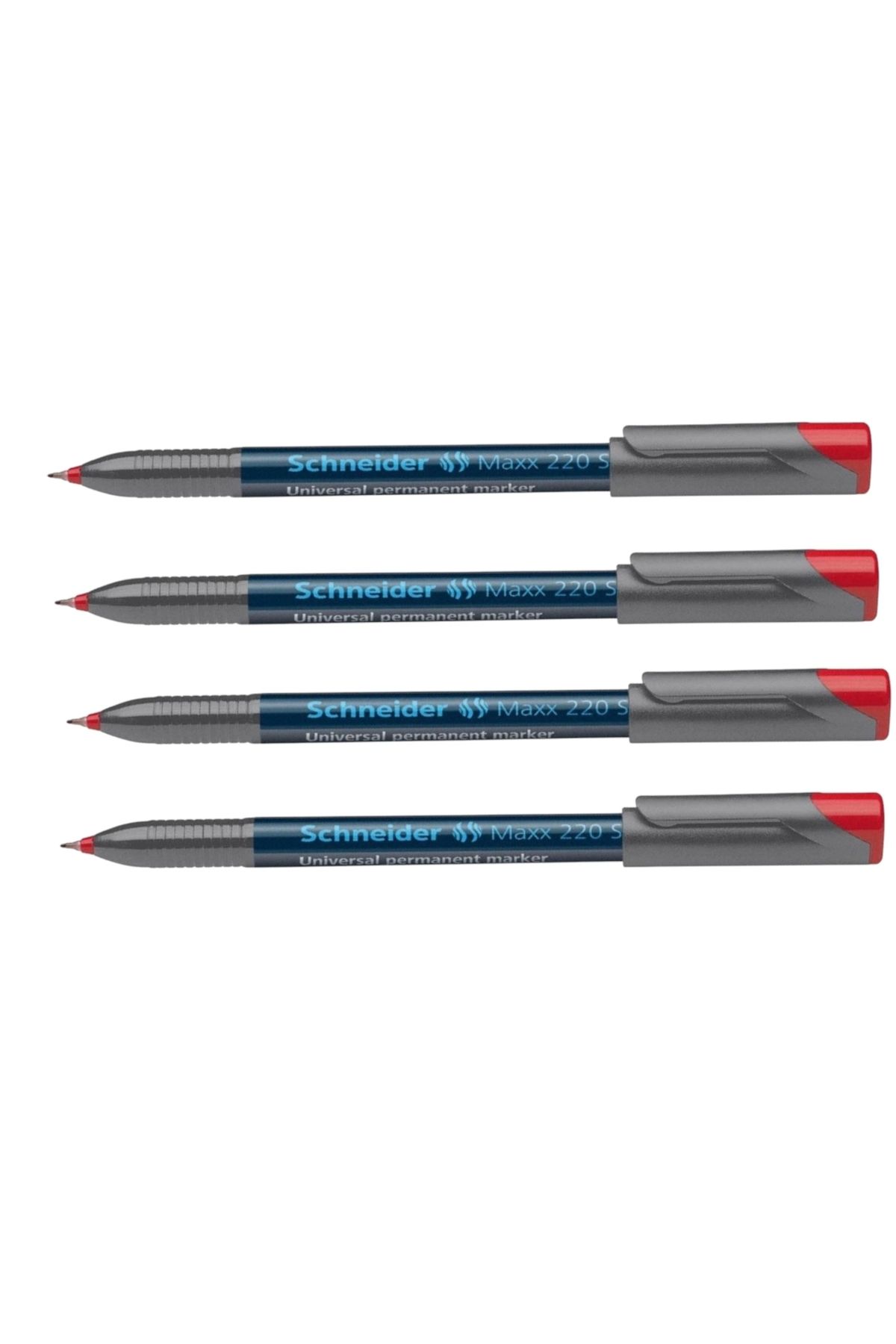 SCHNEIDER Maxx 220 S Asetat Kalemi 0,4 Mm Kırmızı ( 4 Adet )