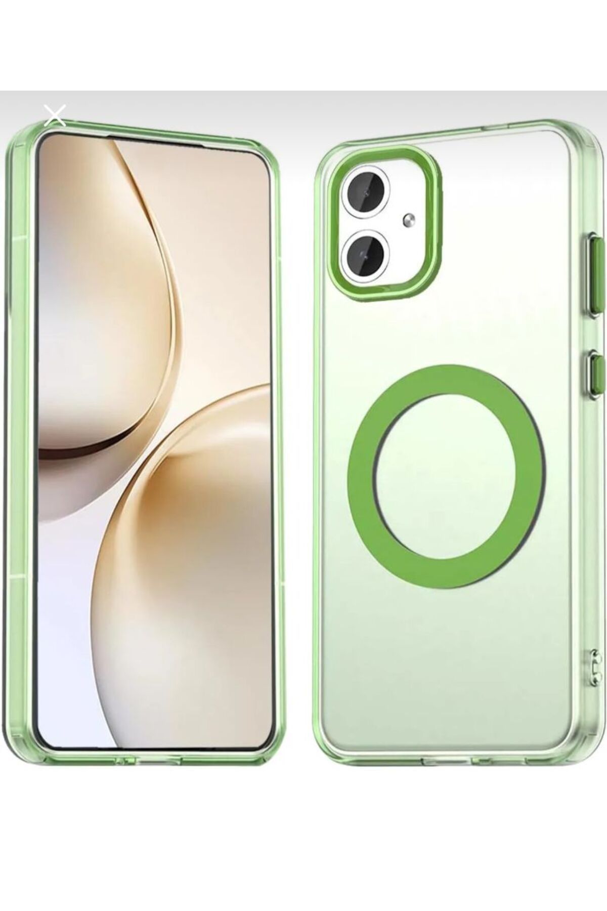 BerTech MED Samsung Galaxy A06 Kılıf Kamera Çıkıntılı Mat Magsafe Özellikli Kenarları Renkli Premium Sert Kapak