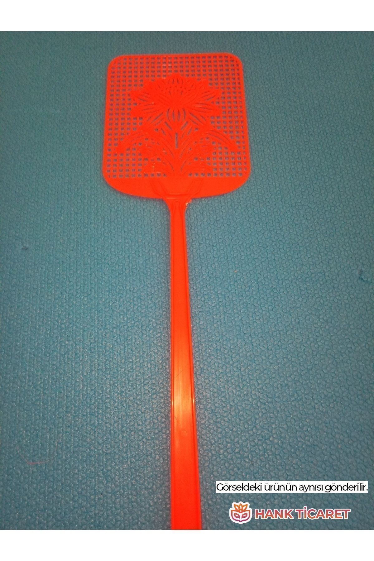 HANK TİCARET 2'li Büyük Sinek Sopası – Turuncu Renkli Desenli | 48 cm Uzunluk