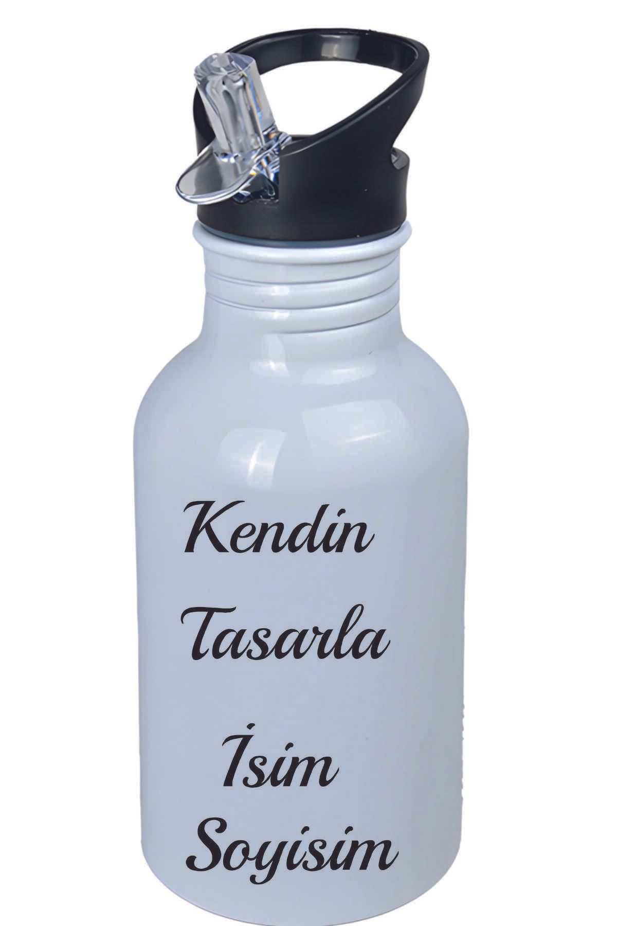 Kreax Kendin Tasarla Kopçalı Pipetli Matara-Suluk-Satıcıya Sorun