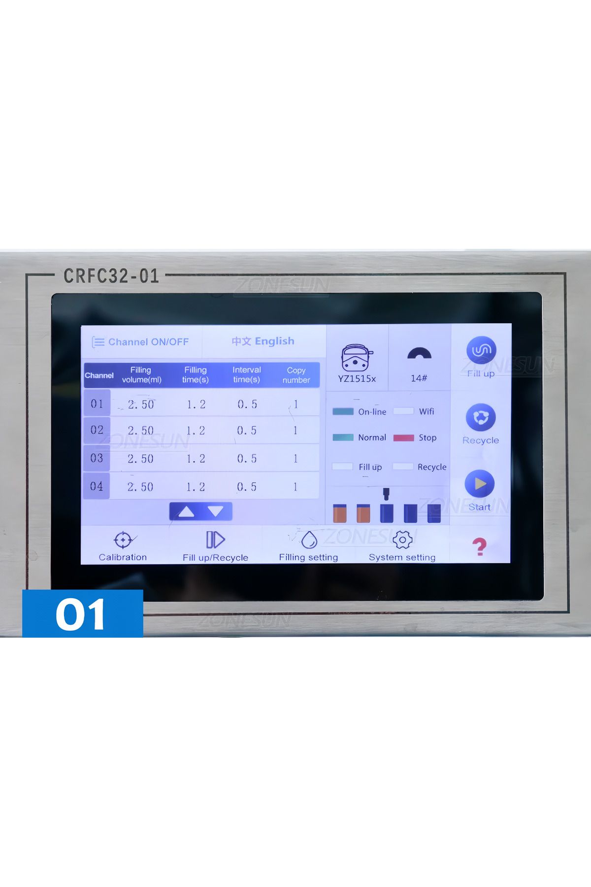 GÜMRÜK BEY CRFC32 Peristaltik Pompa Tüp Dolum Makinesi Dokunmatik Ekranı Bal Parfüm Sıvı Dolum Makineleri İçin