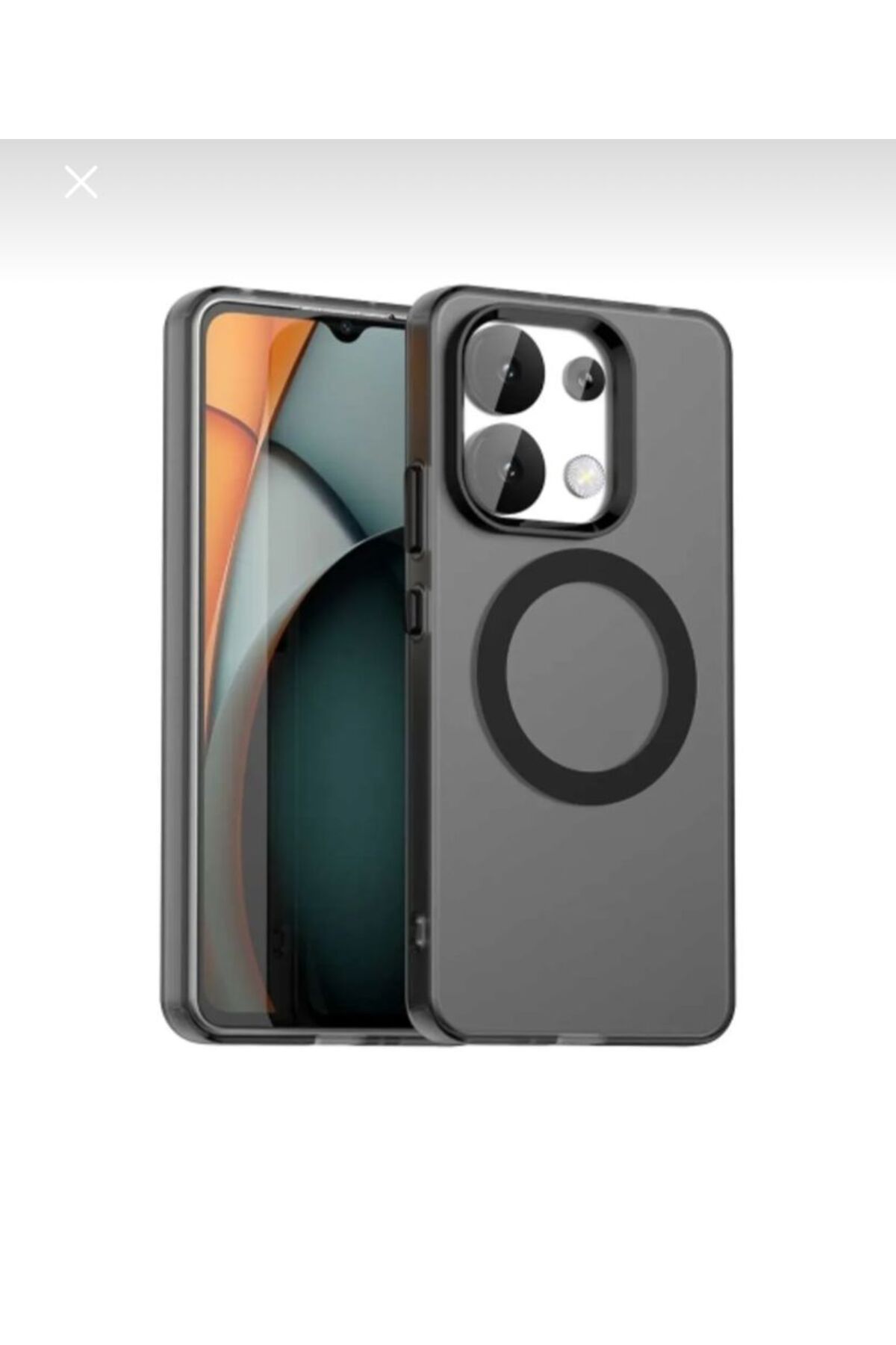 BerTech MED Xiaomi Redmi Note 13 4G Uyumlu Kılıf Kamera Çıkıntılı Magsafe Ve Kenarları Renkli Premium Sert Kapak