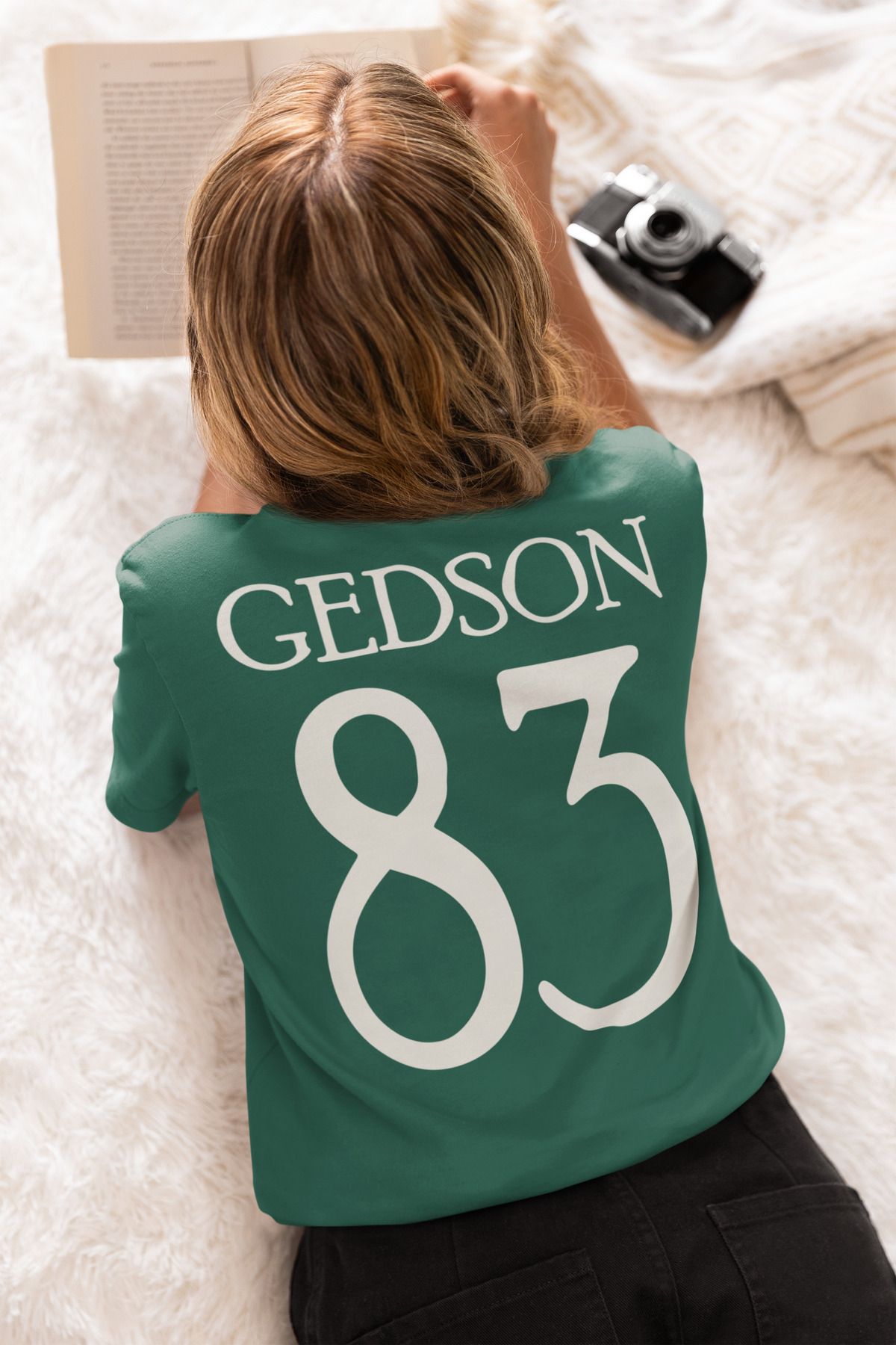 Biy Store Gedson Fernandes futbol forma sırt baskılı unisex kısa kollu tişört regular fit t-shirt