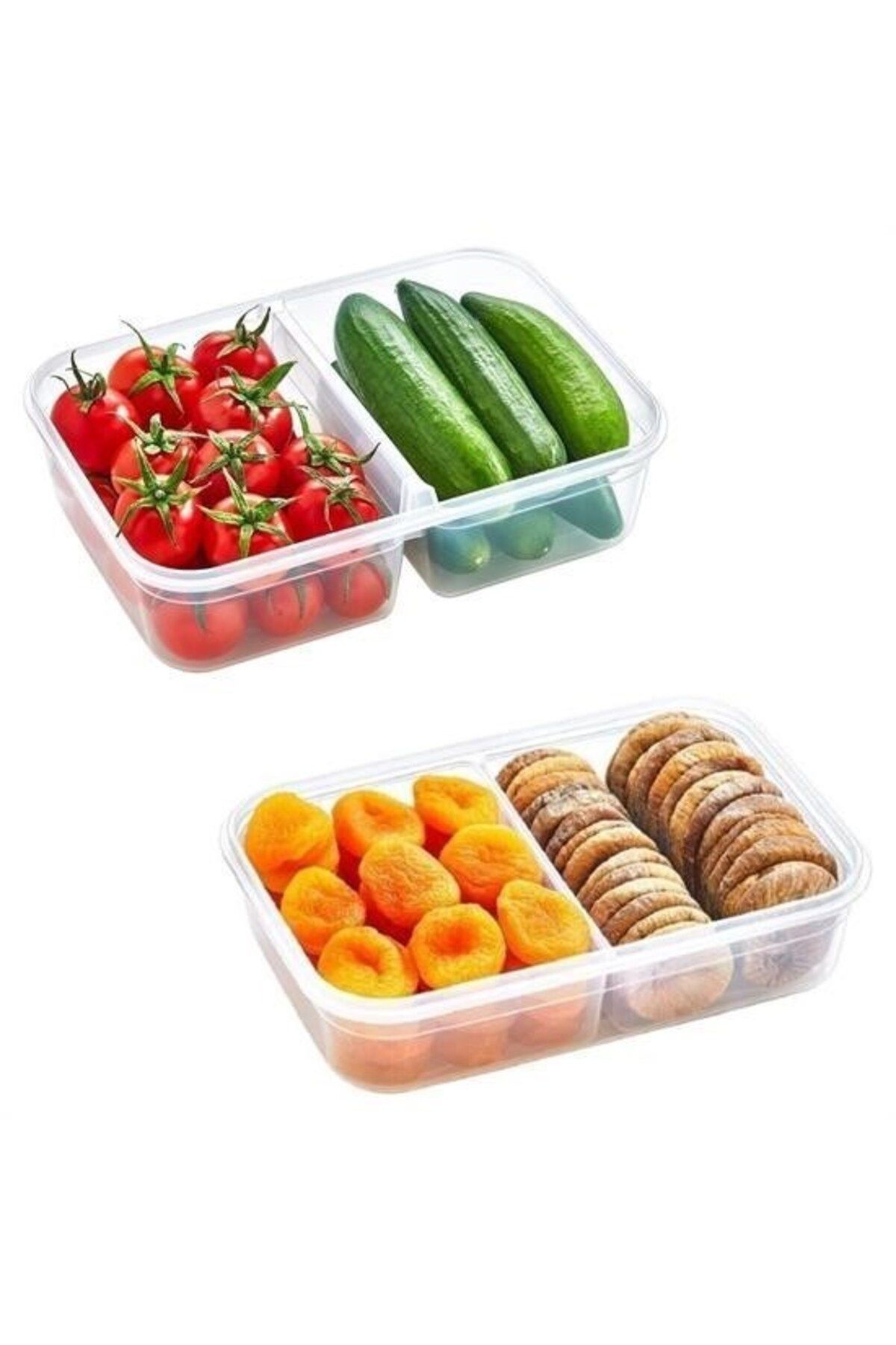 Skygo-BUFFER® 2-Compartment 1 Liter Food Storage Container with Leak-Proof Seal and Lockable Lid -LC505 2
