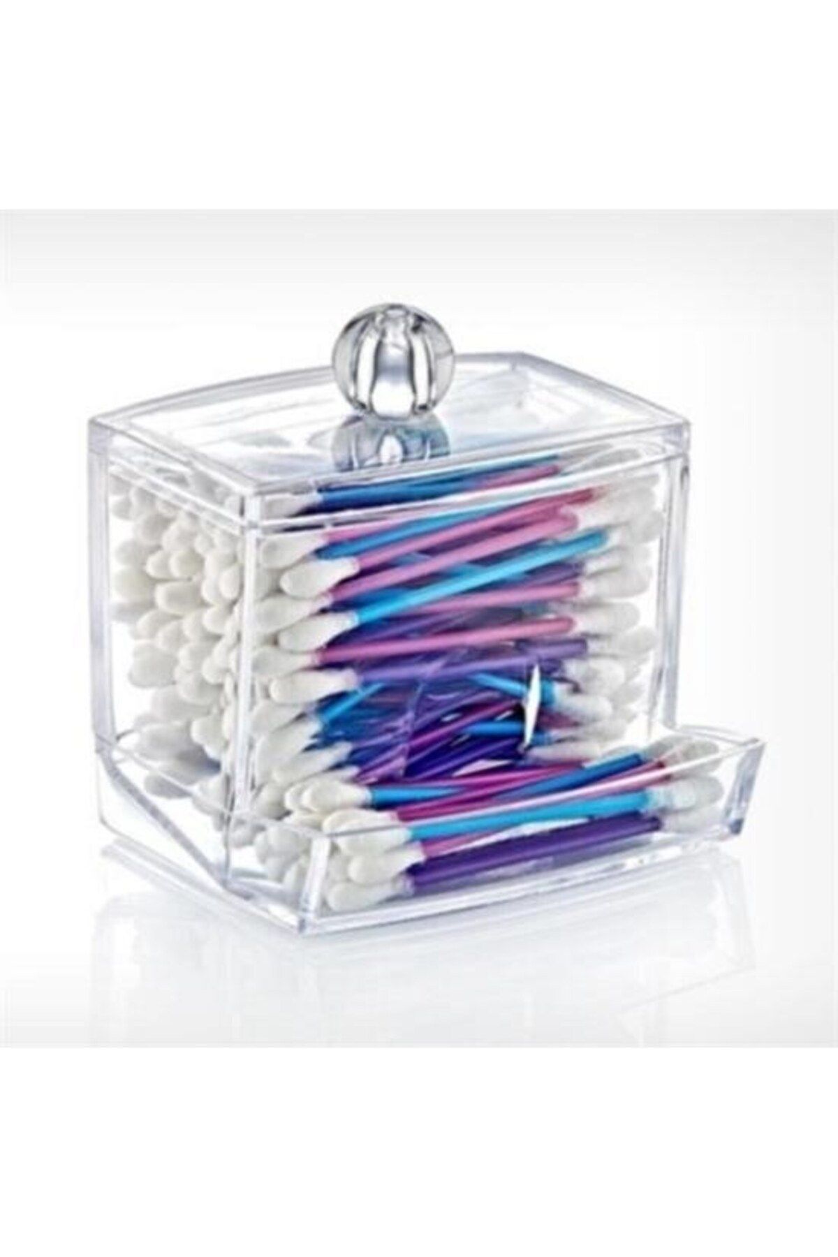 Skygo-BUFFER® Ear Cleaning Stick Organizer Storage Box with Transparent Lid 3