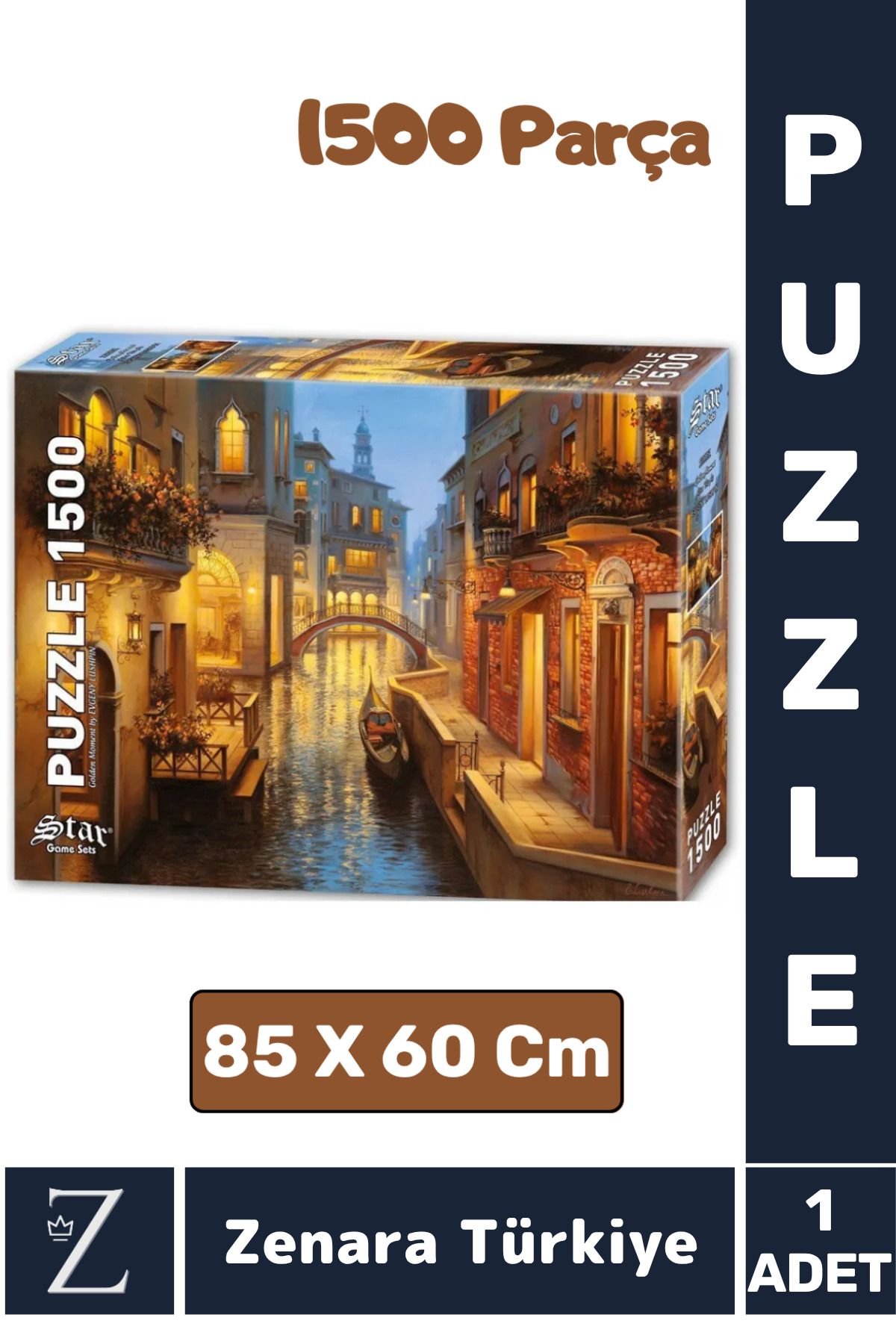 Zenara Eğlenceli Eğitici El Göz Görsel Algı Hafıza Beceri Geliştirici 1500 Parça PUZZLE ALTIN BİR AN