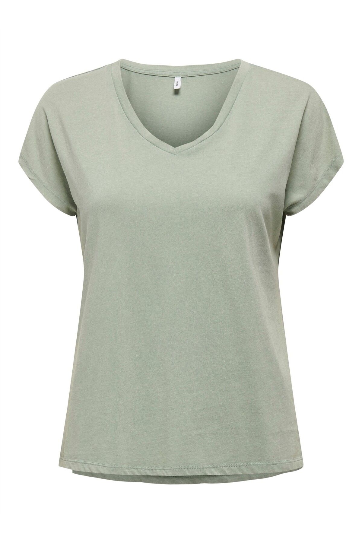 ONLY ONLLUCY LIFE SS VNECK MOSTER TOP BOX JRS Kadın Yeşil T-Shirt - 15343382