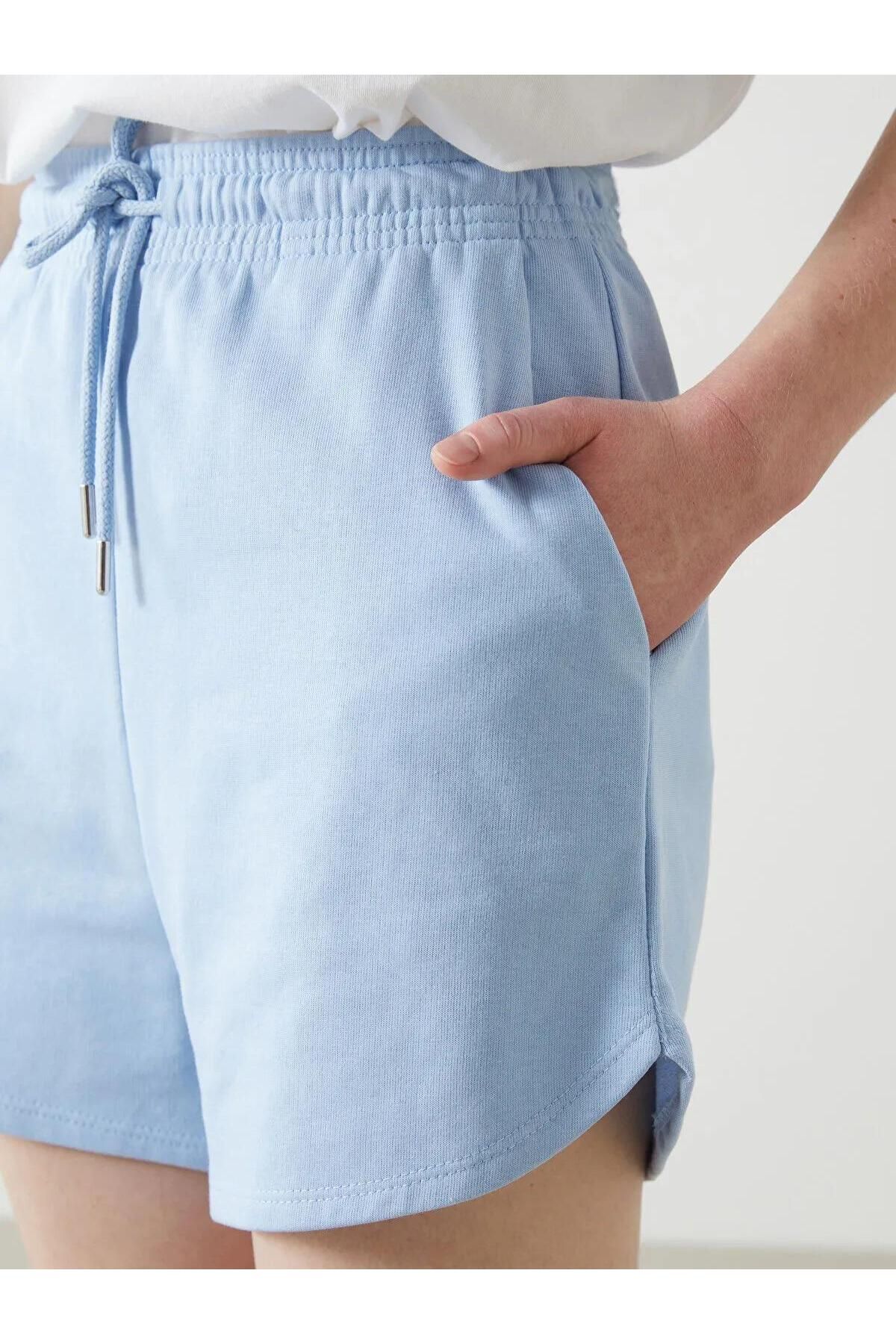 LC Waikiki-Pantaloni scurți pentru femei LCW Vision cu talie elastică (S5) 3