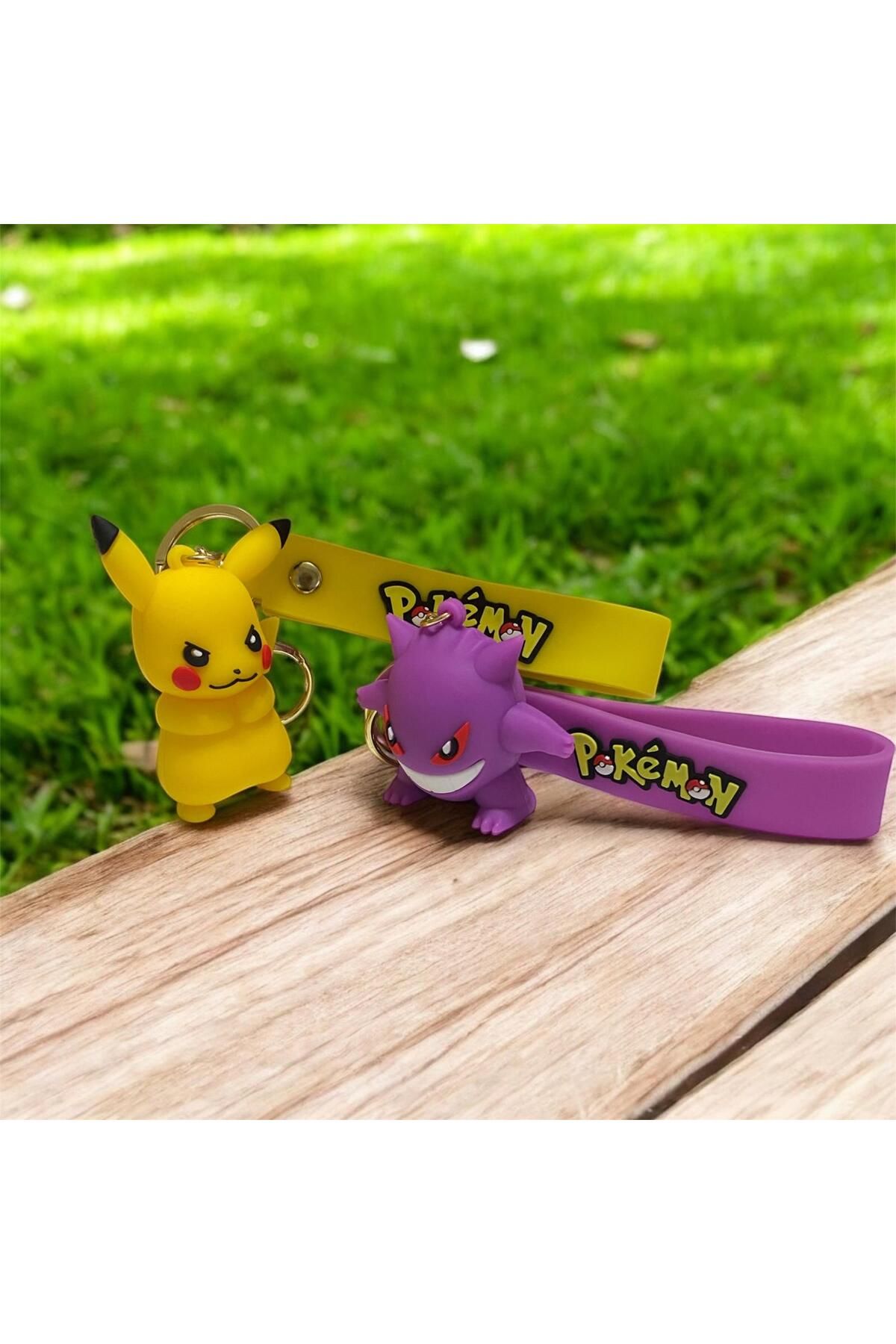 ÇERÇİ MELEK Pokemon Karakterli Anahtarlık & Çanta Süsü 2'Lİ
